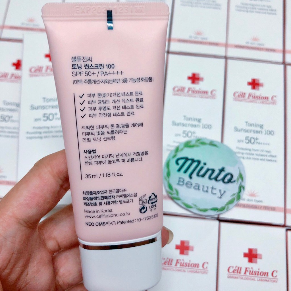 KEM CHỐNG NẮNG CELL FUSION C TONING SUNCREEN 100 với SPF 50+, PA++++ | BigBuy360 - bigbuy360.vn