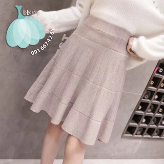 CHÂN VÁY LEN CHỮ A CHI TIẾT DỌC