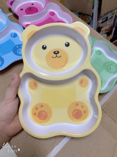 Bát ăn dặm 2 ngăn hình gấu đáng yêu cho bé
