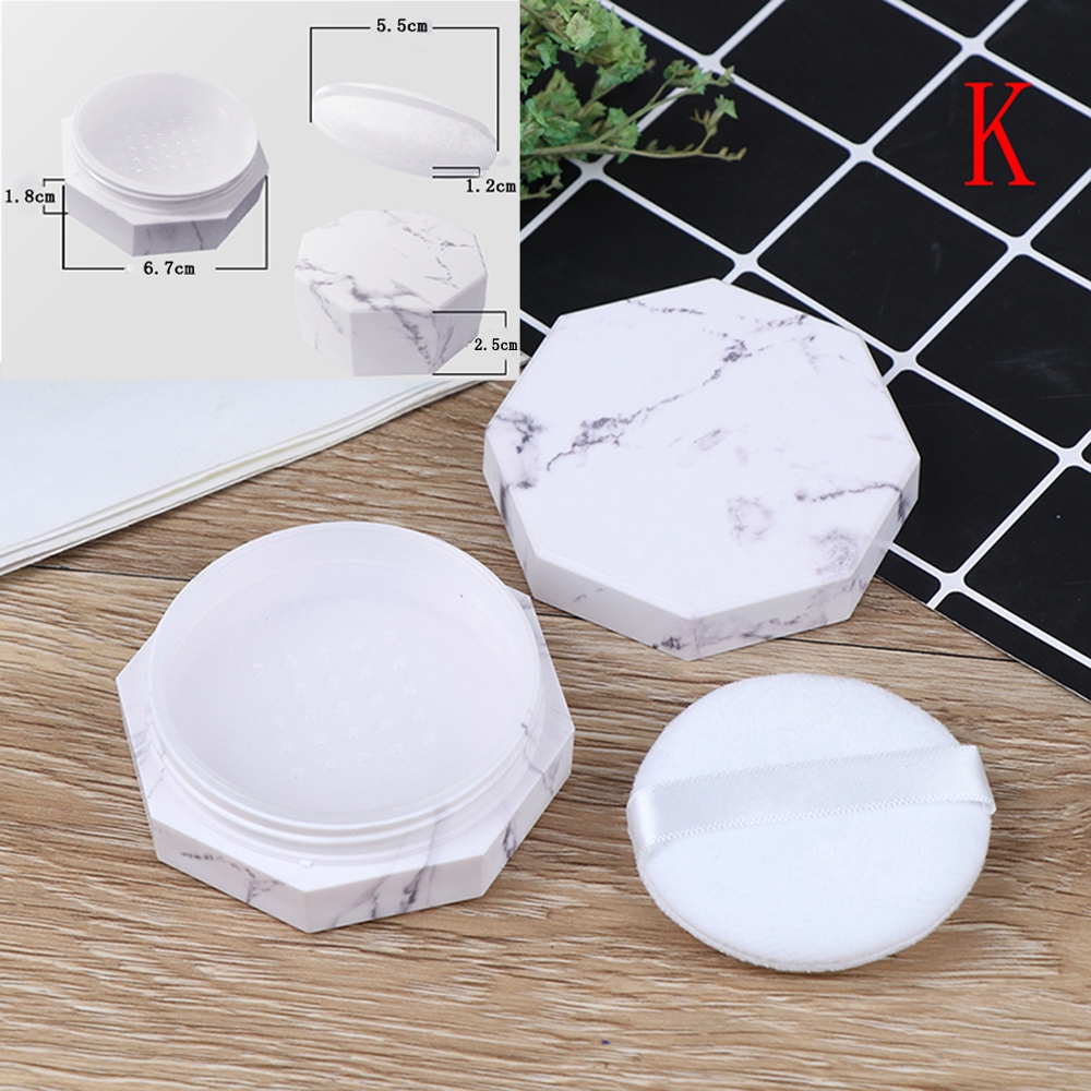 Hộp Nhựa Đựng Phấn Trang Điểm Nhỏ Gọn Tiện Dụng