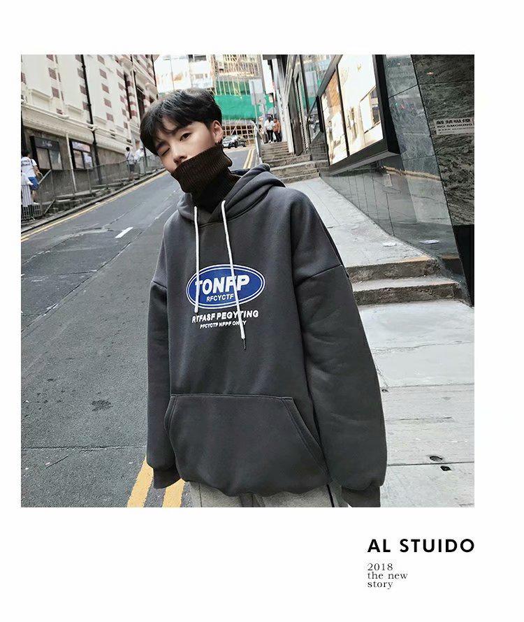 Áo Hoodie Nam Tay Dài Dáng Rộng Thời Trang Size M-5XL 3 Màu Tùy Chọn | BigBuy360 - bigbuy360.vn