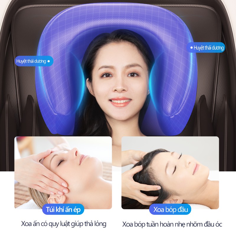 JSK6806WYJ ghế massage máy mát xa toàn thân kiểu phi thuyền không trọng lực bảng điều khiển LCD cảm ứng cỡ lớn da hoa vă