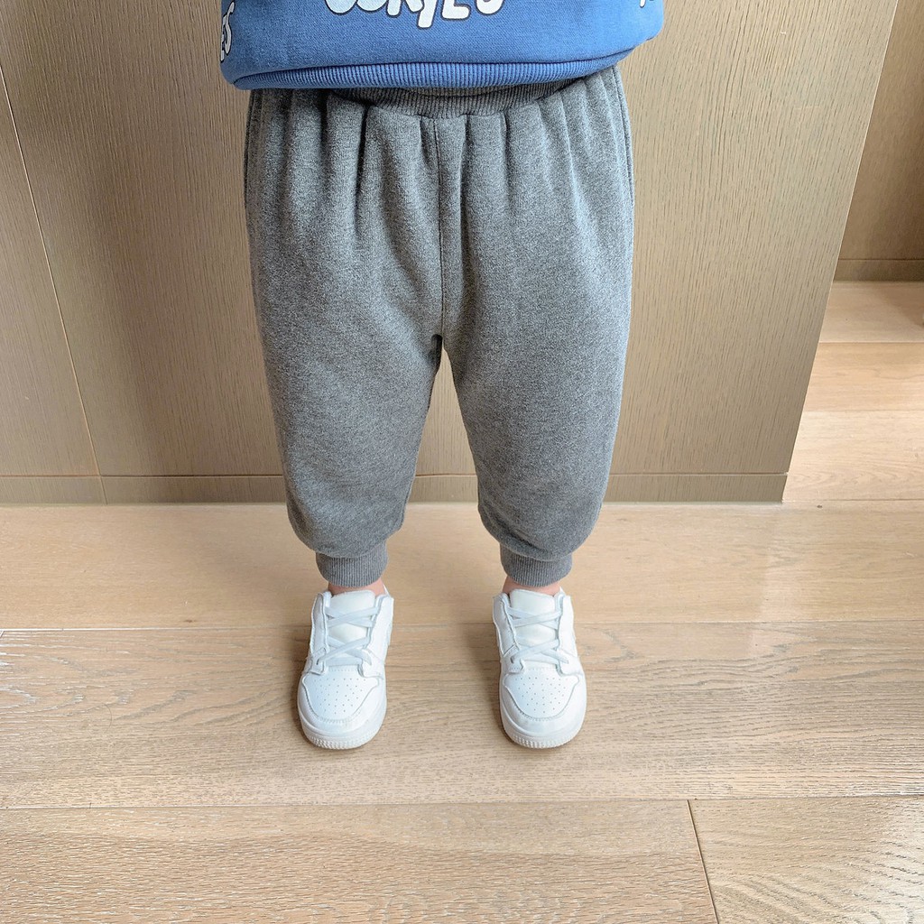 Quần jogger nỉ bông for kid - Sweater ống bo dành cho bé trai và bé gái kiểu dáng năng động ấm áp SIÊU ĐẸP