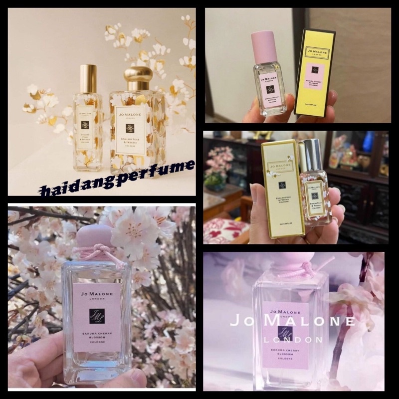 Nước hoa jo malone london sakura cherry & english pear mini 9ml🌾 2 mùi cực phẩm🌾
