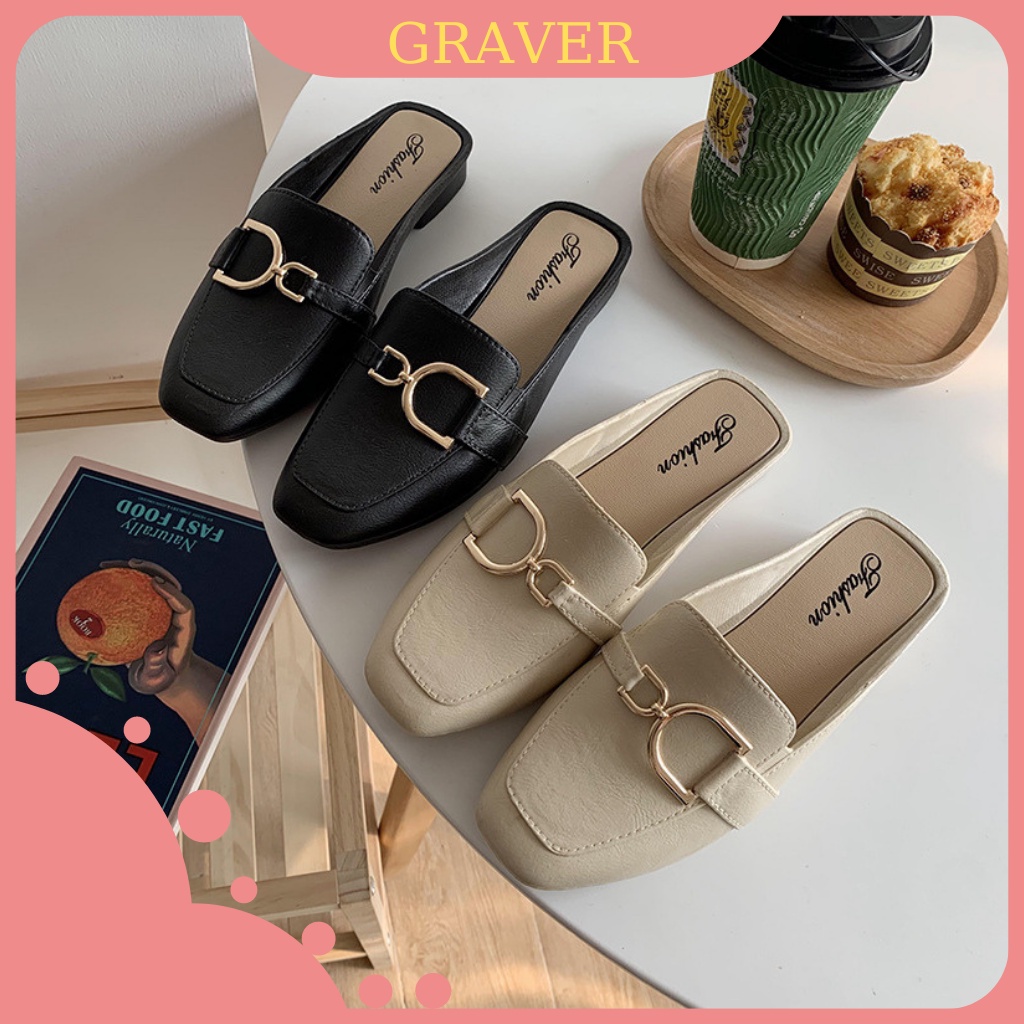 Giày suc nữ GraverHàng Thật sục nhựa nữ đi mưa cao cấp cao su đúc liền 2 màu đủ size 36-40