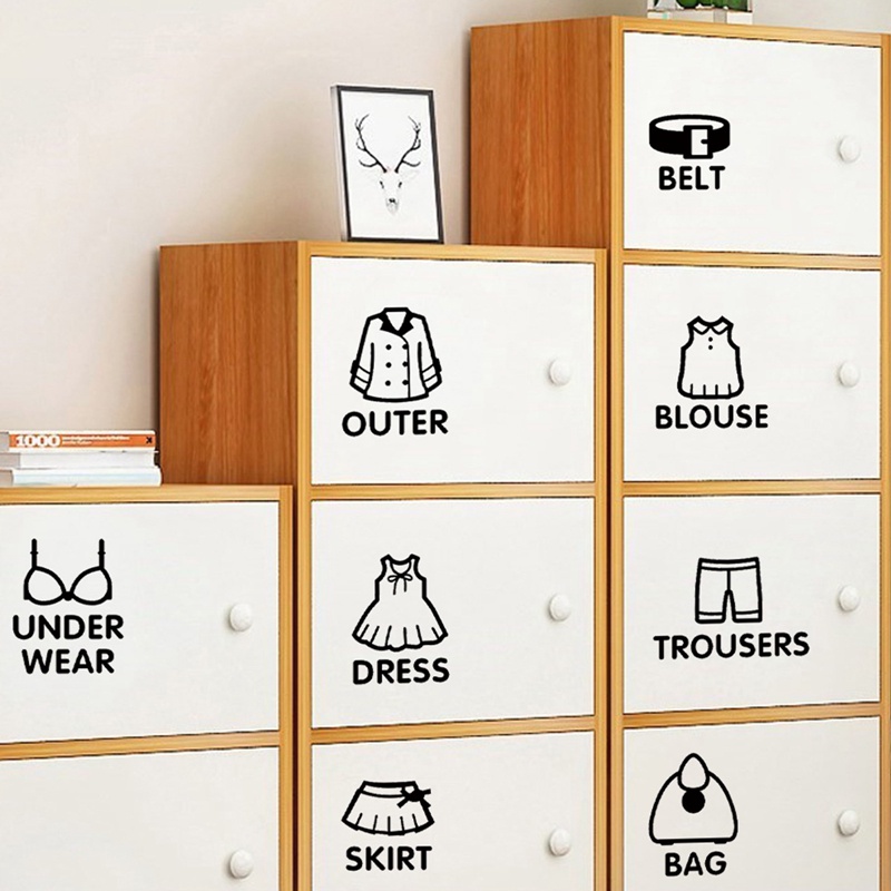 Nhãn Dán Phân Loại Quần Áo Đồ Chơi Chống Thấm Nước Tiện Dụng
