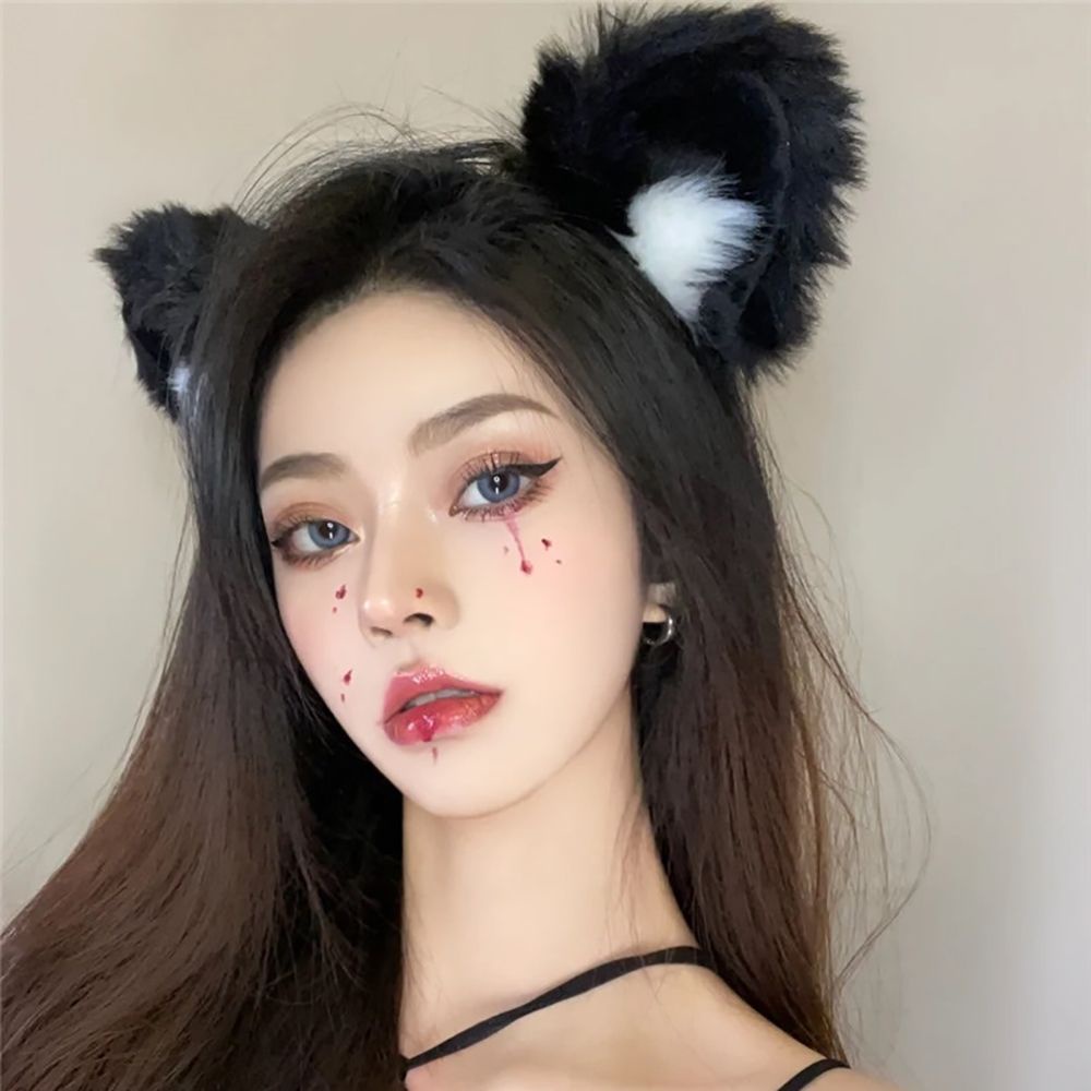 Cài tóc hình tai mèo dễ thương nhiều màu sắc dùng hóa trang cho nữ