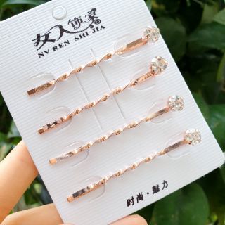 1 Chiếc Kẹp Ghim Tóc Đính Đá Pha Lê Lấp Lánh T012