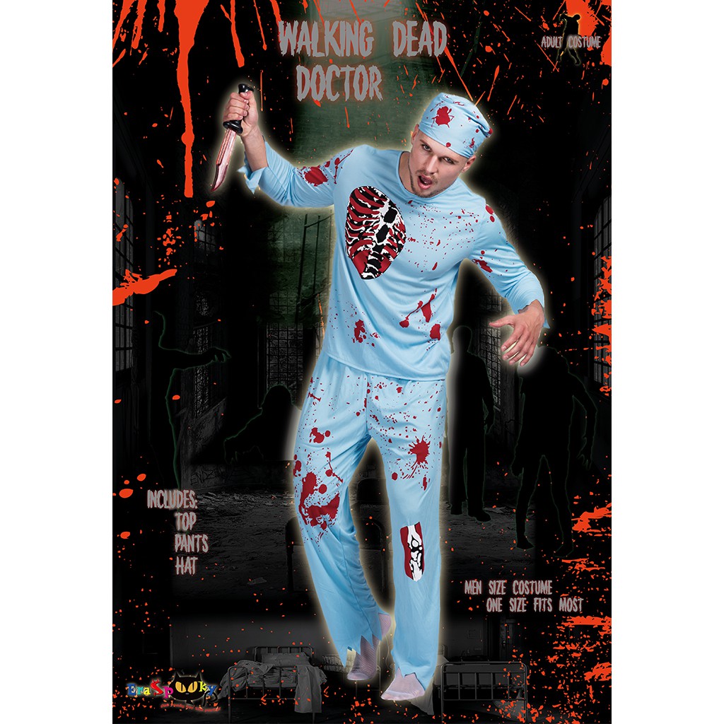 Bộ Đồ Hóa Trang Bác Sĩ Zombie / Y Tá / Ma Cà Rồng / Bác Sĩ / Halloween Cho Người Lớn