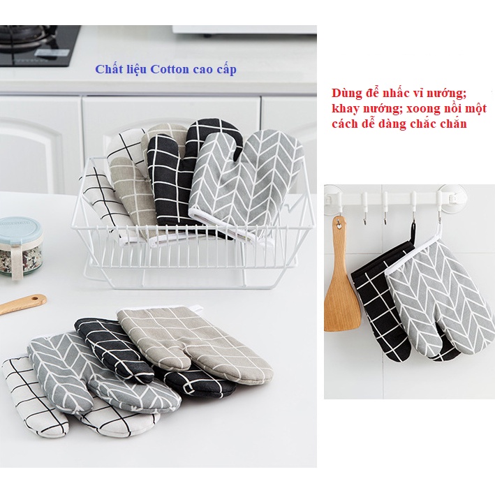 Găng Tay Dày Bắc Nồi Chống Nóng, Bao Tay Chống Nhiệt Lò Nướng, Lò Vi Sóng ( 1 chiếc) 88283 Lavio Store