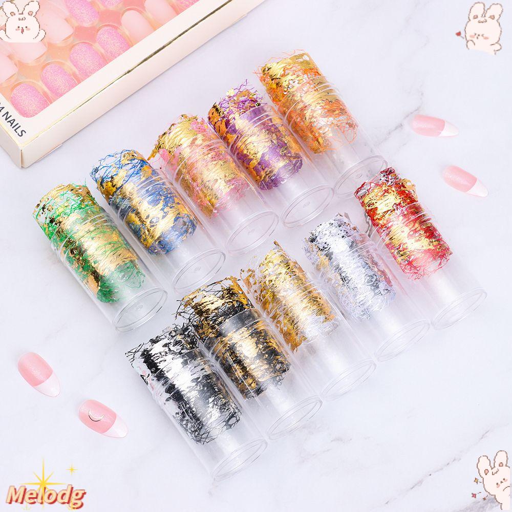 1 Cuộn Băng Dán Móng Tay Bằng Lá Kim Loại Trang Trí Đẹp Mắt