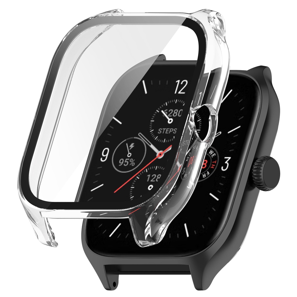 PC Cover+Tempered Glass For Amazfit GTS 4 Protective Case For Huami GTS4 Smart Watch Screen Protector HD Film