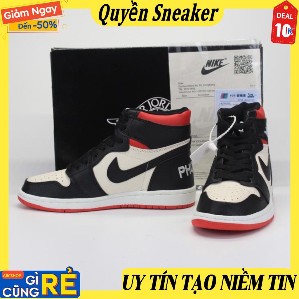 🔥Giày thể thao sneaker🔥 jordan panda JD đỏ đen cao cổ full box JOT5 Quyền_Sneaker