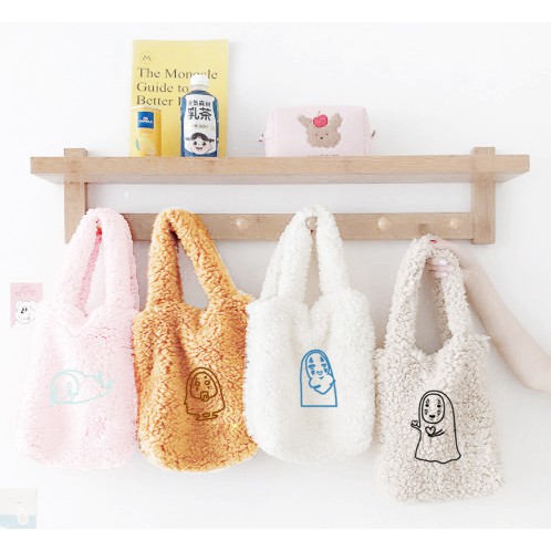 tote lông vô diện TTLS17 túi quai xách lông thêu dễ thương hot trend thần tượng hoạt hình idol