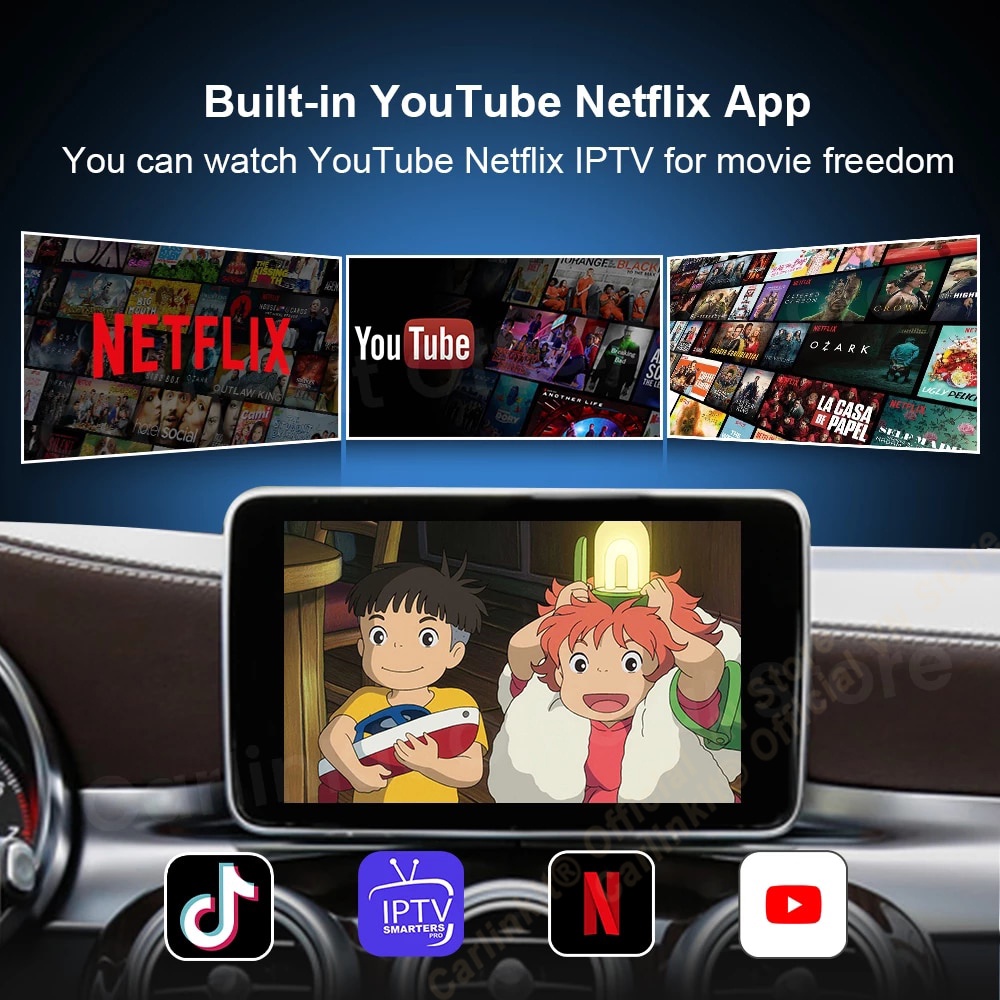 CARLINKIT Tbox Plus-Carplay Android AI Box Biến Màn Hình Zin Thành Màn Hình Android, Ram 4Gb Rom 64Gb Sim 4G