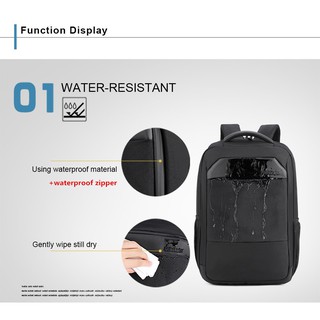 ARCTIC HUNTER Multi-functional Waterproof Laptop Backpack Fits up to 15.6" Bag