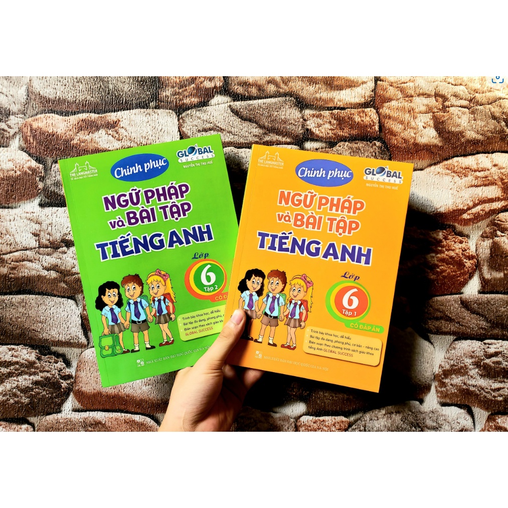 Sách - Combo 2c GLOBAL SUCCESS chinh phục ngữ pháp và bài tập tiếng anh lớp 6