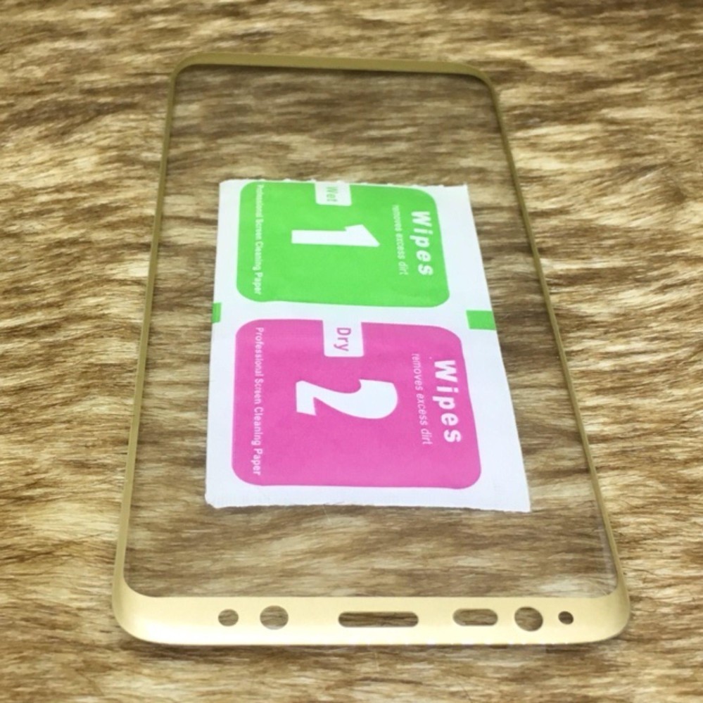 [ Deal Shock ] Kính cường lực 3D cho điện thoại Samsung Galaxy S8 FULL màn hình (Vàng)