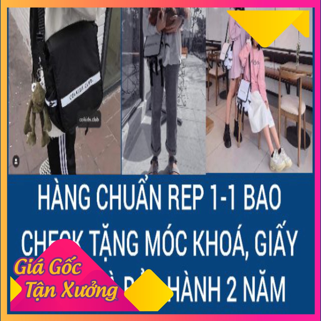 ( SALE )  Túi Đeo Chéo MINIBAG PHẢN QUANG SS2 COLKIDS.CLUBS UNISEX (Trắng/Đen)