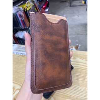 Bao da đeo nịt 2 ngăn cho 2 điên thoại