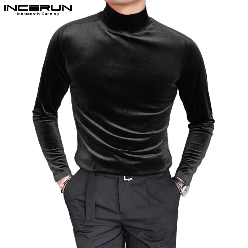 Áo Thun Nam Dài Tay Cổ Lọ Ôm Body