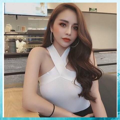 Áo Thun Ôm Hai Dây Đan Chéo, Áo 2 Dây Chất bozip Siêu Đẹp | BigBuy360 - bigbuy360.vn