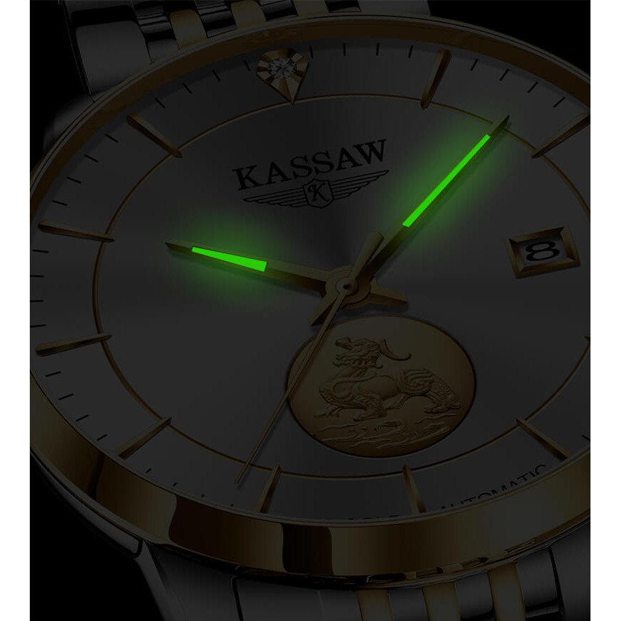 Đồng hồ nam chính hãng KASSAW K666-2 (Mạ vàng 24k)
