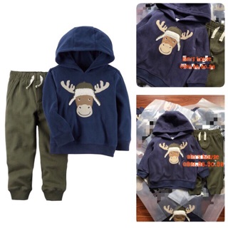 Set nỉ tuần lộc Carter sz 3m-3y
