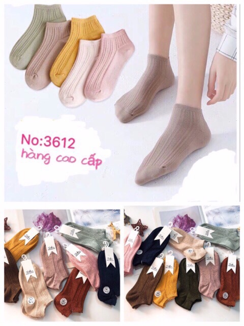 Set 10 Đôi Tất Len Gân Nữ Loại Mới Cao Cấp.
