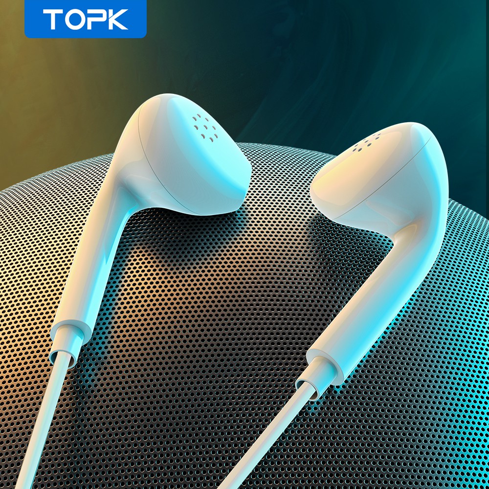 Tai Nghe Nhét Tai topk f20 Có Micro Và Nút Điều Khiển Âm Lượng Cho samsung huaweiearphones