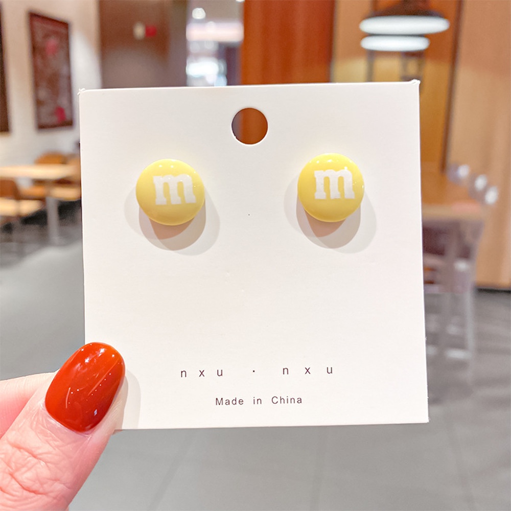 Bông Tai Bạc 925 Hình Tròn Mini Dễ Thương Cho Nữ