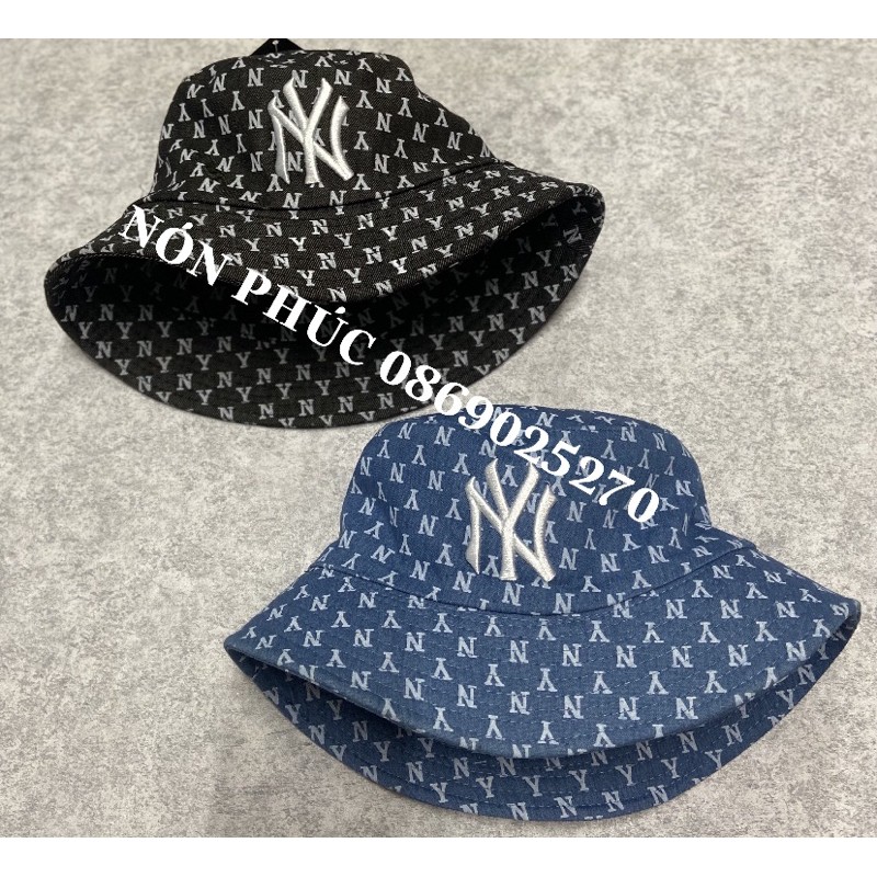NÓN KẾT JEAN THÊU IN NYY
