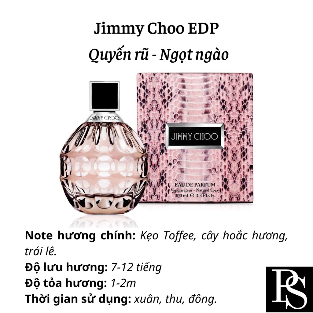Nước hoa nữ Jimmy Choo nữ tính, ngọt ngào, quyến rũ