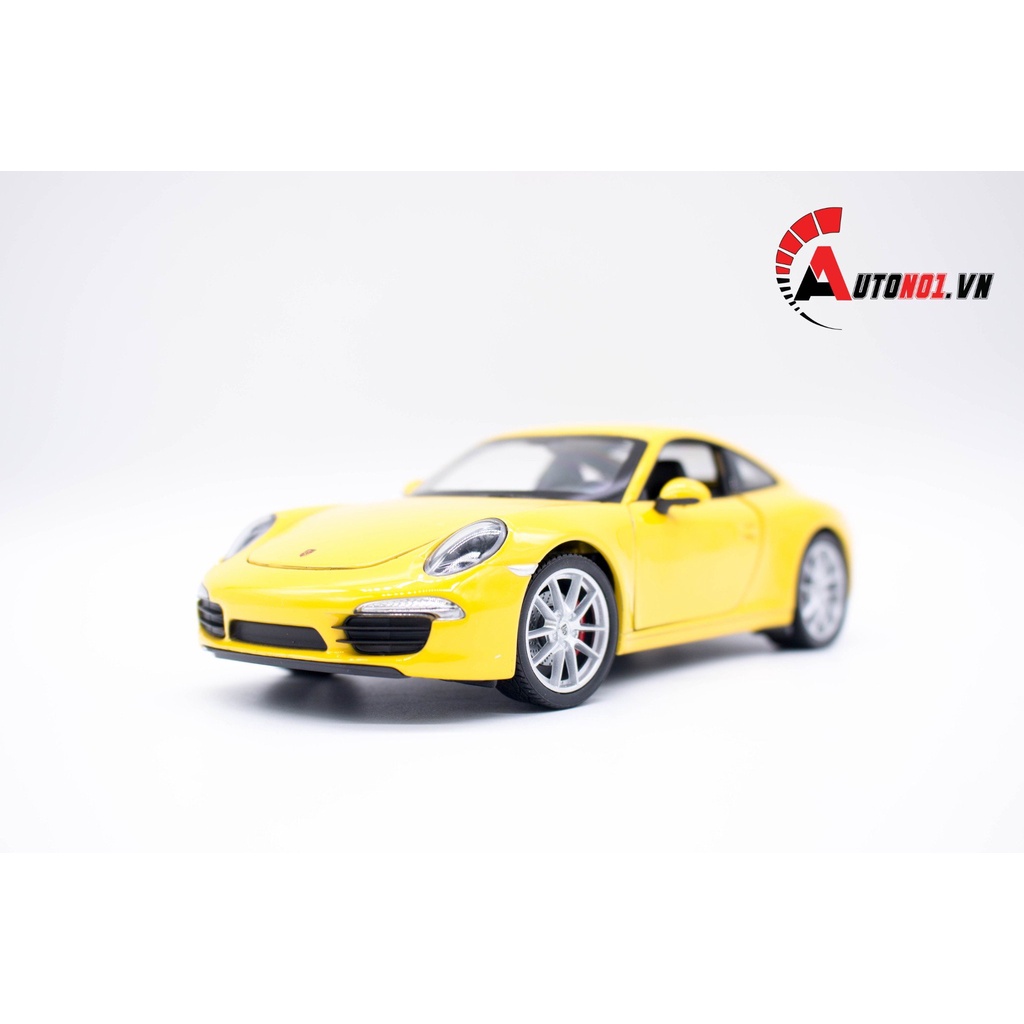 MÔ HÌNH XE PORSCHE 911 CARRERA S YELLOW 1:24 WELLY 5808