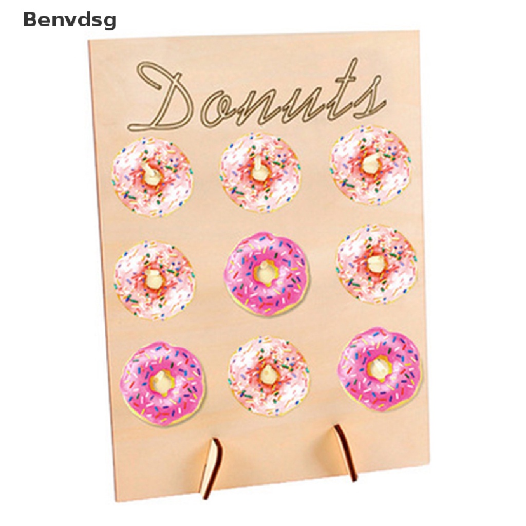 Benvdsg &gt; Giá Đỡ Bảng Treo Tường Bằng Gỗ Hình Bánh Donut Trang Trí Đám Cưới Có Thể Tháo Rời