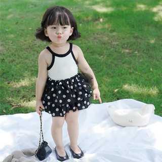 Set áo 2s cv chấm bi bé gái