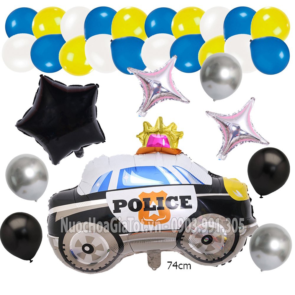 Set bong bóng Cá Mập Baby Shark trang trí tiệc sinh nhật sang chảnh bé trai gái nam nữ