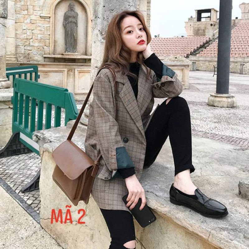 ÁO BLAZER NỮ KẺ