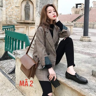 Áo blazer nữ kẻ
