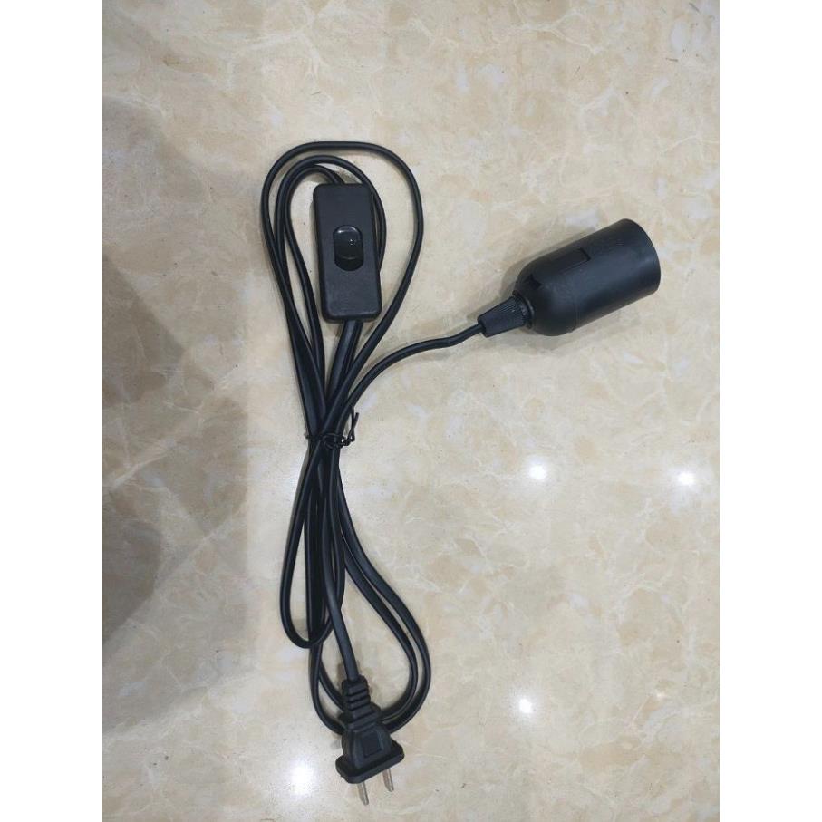 Đui đèn E27 liền dây 3 mét có công tắc