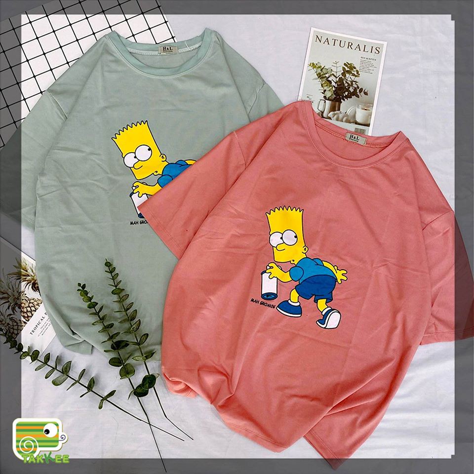 ÁO PHÔNG ÁO THUN TAY LỠ IN HÌNH SIÊU NGỘ NGHĨNH