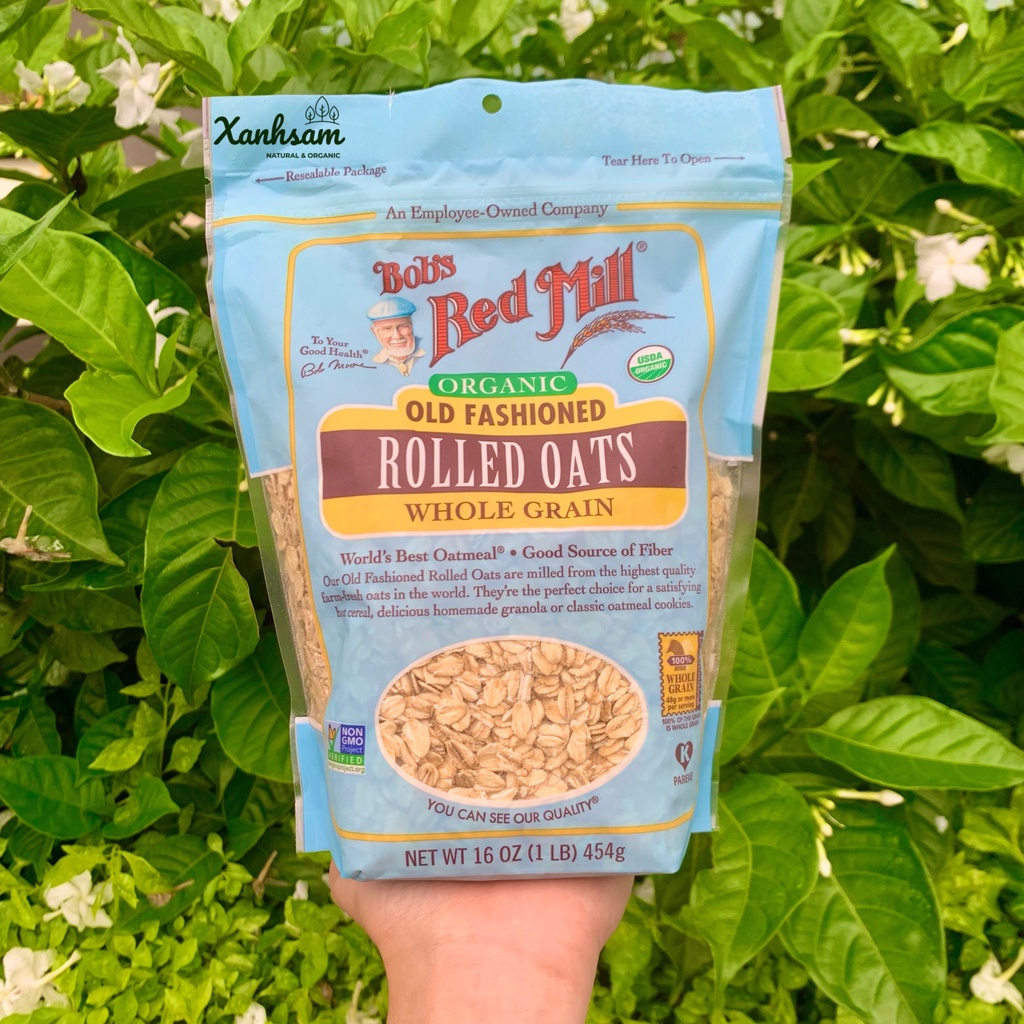 Yến Mạch Cán Vừa Hữu Cơ Bob's Red Mill 454g - XanhSam Organic