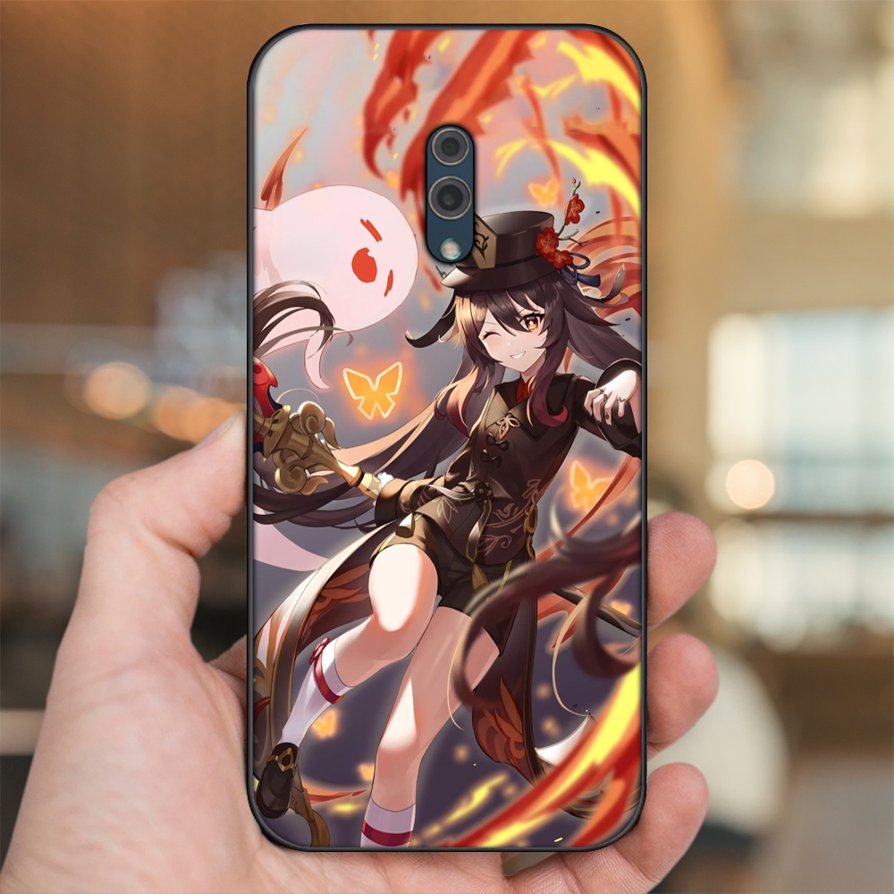 Ốp lưng Oppo K3 viền đen in hình Hutao Genshin Impact
