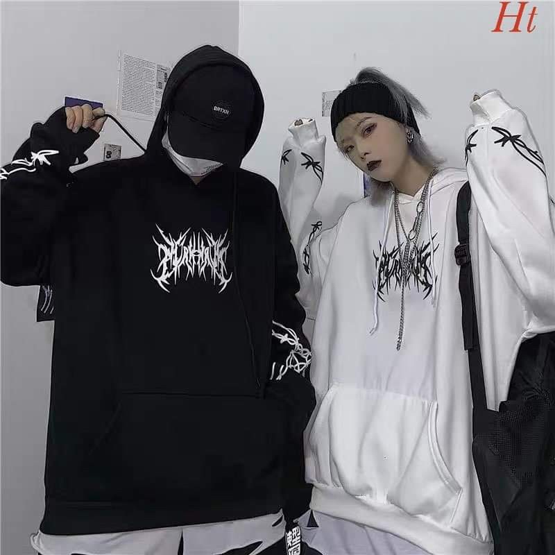 Áo hoodie rễ cây in tay H2A688