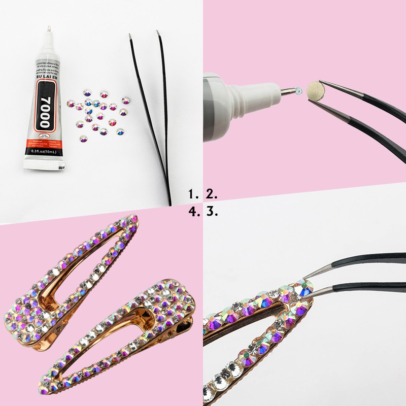 Hạt Đá Pha Lê 3D Đính Móng Nghệ Thuật QIAO SS3-SS50