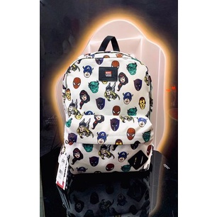 Balo Vans trắng họa tiết marvel