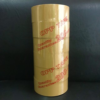 Băng keo vàng đục quấn thùng 1 cây 6 cuộn 2kg giá sỉ