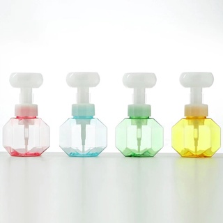 COD 300ml Liquid Soap Dispenser Flower Shape Foam Foaming Pump Empty Bottle Plastic Clear Bottle Shower Gel Foam Pump Bottle Chất tẩy và Khử mùi bồn cầu Vệ sinh nhà cửa