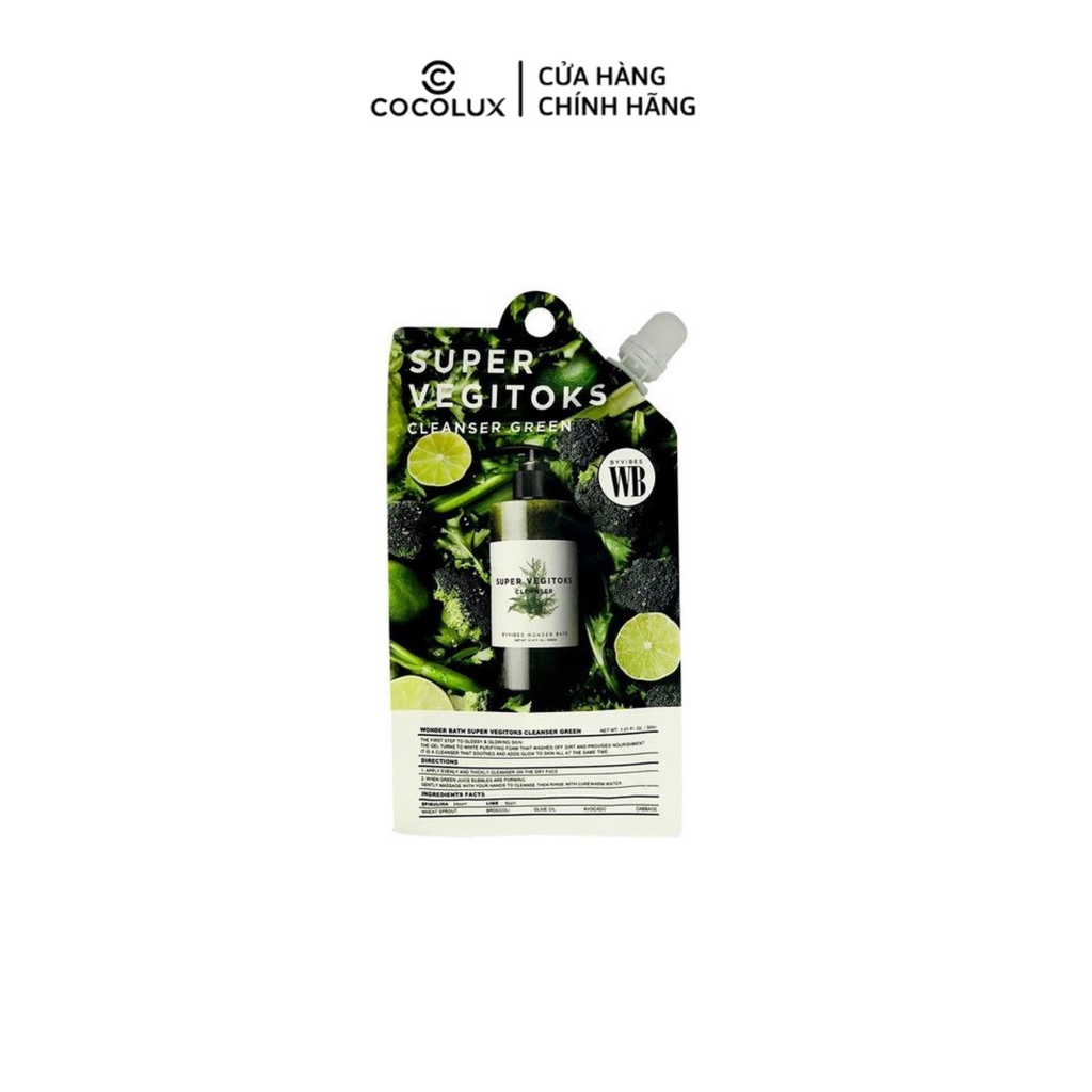 Sữa Rửa Mặt Thải Độc Rau Củ Wonder Bath 30ml