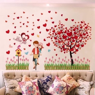 Decal dán tường, Decal trang trí cây trái tim